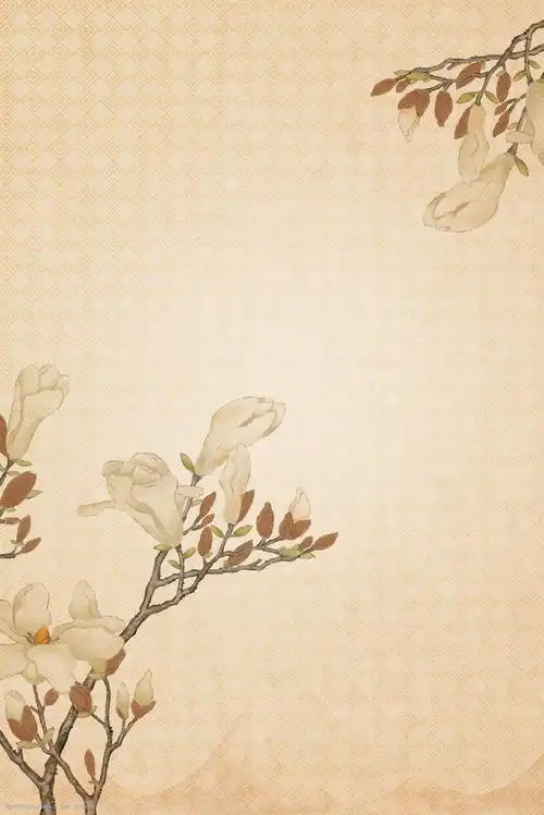 中国风复古工笔画背景素材