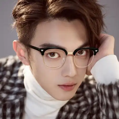 设计师半框眼镜男生tr90超轻眼睛镜架日系文艺眼镜架