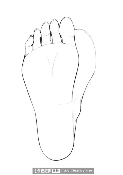 人物脚画法步骤_脚趾_脚掌_脚踝