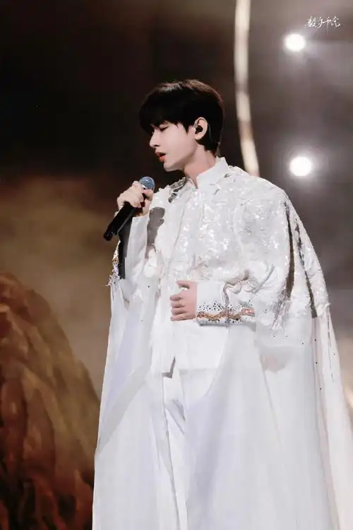 成毅跨年吊威亚舞台##成毅从天而降