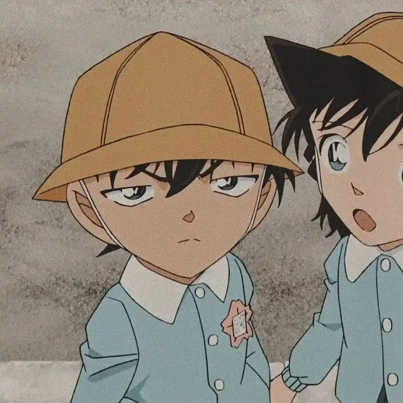 工藤新一和小兰幼儿园时头像 - 抖音