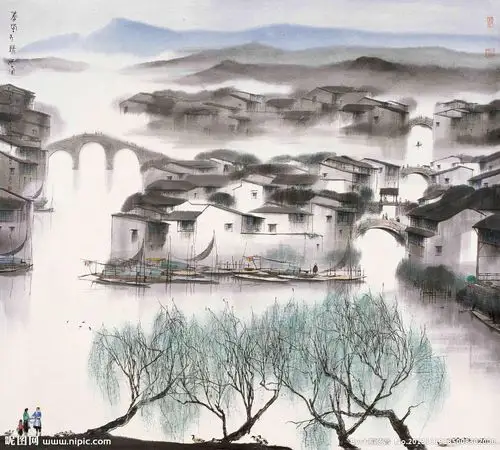 春风又绿江南设计图__绘画书法_文化艺术_设计图库_昵图网nipic.com