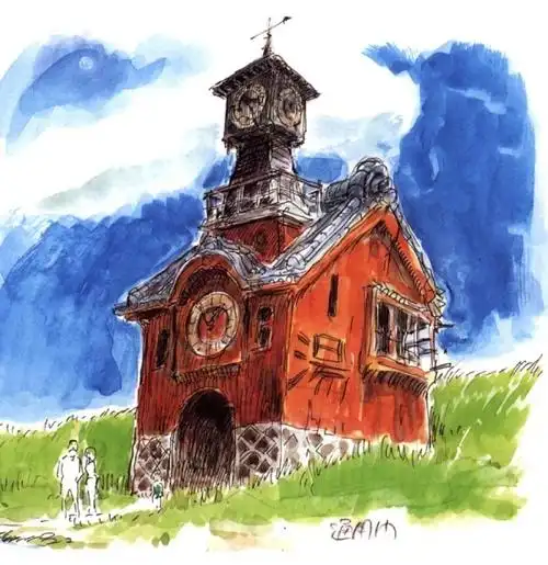 宫崎骏动画线稿素材千与千寻线稿