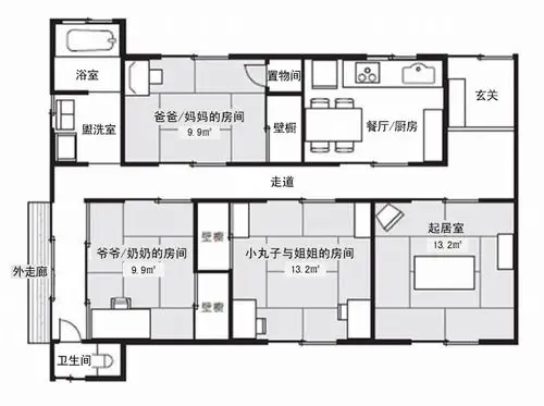 哆啦a梦生日,你参观大雄家复式二层楼没?