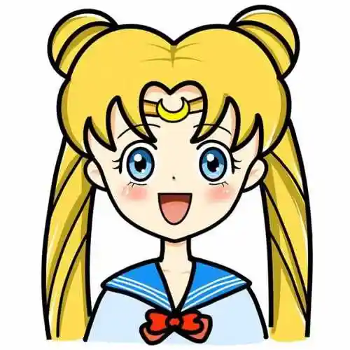 q版彩色美少女战士简笔画怎么画 月亮公主美少女战士简笔画画法教学