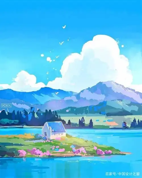 插画师shinsyl 唯美光影风景插画,温暖又治愈