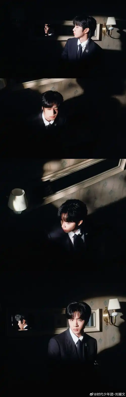 时代少年团-刘耀文身穿全套thom browne亮相#2024中国电影大数据荣誉