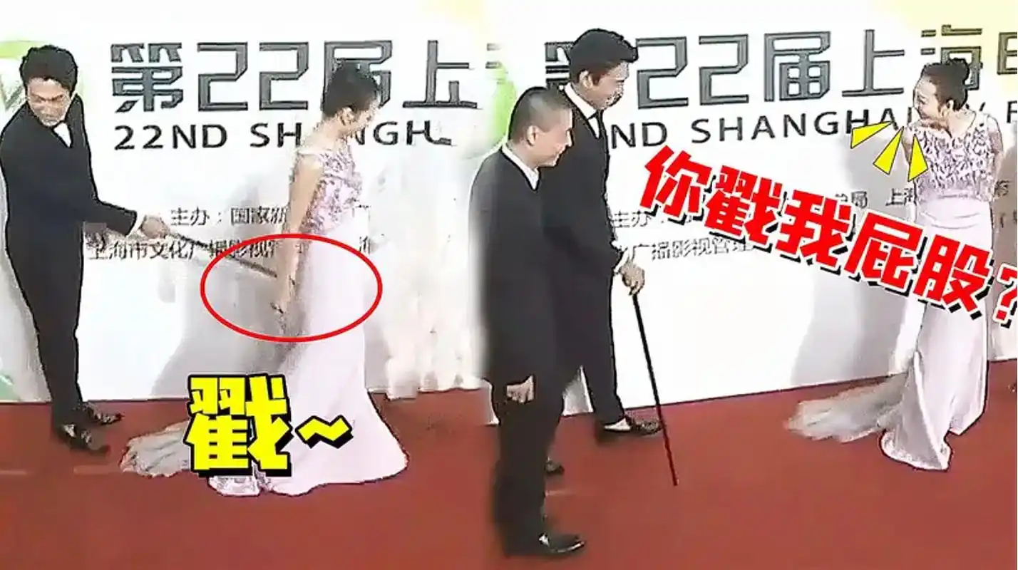 靳东拿拐杖戳王鸥臀部引争议,得知背后原因后,网友:错怪靳东了