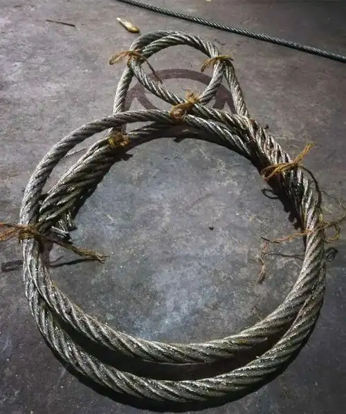 钢丝绳起重吊索具插编压制镀锌钢绳套拖车101214161820mm14毫米1米