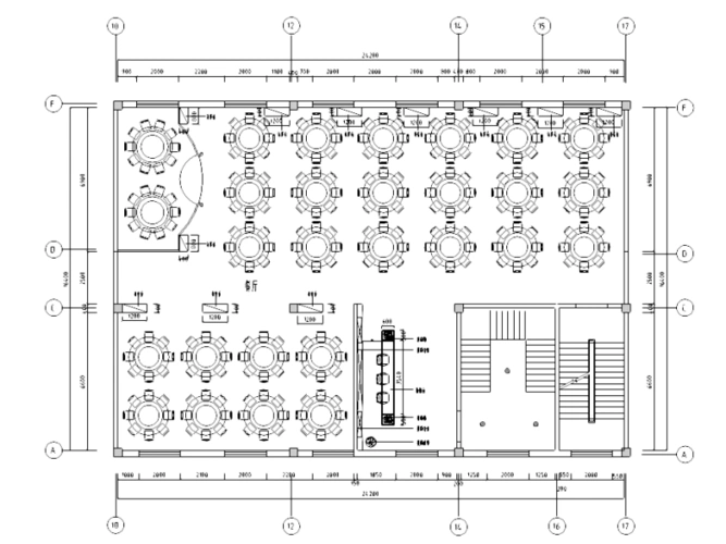 餐厅平面布置图
