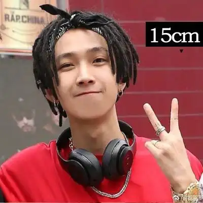 新脏辫假发男士发绳高温丝接发雷鬼头假发饰品短发套嘻哈非洲小藏