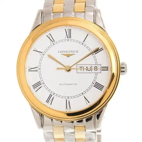 longines 浪琴 军旗系列双日历男士机械表  38mm l48993217