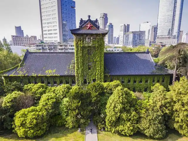 南京大学鼓楼校区北院航拍图