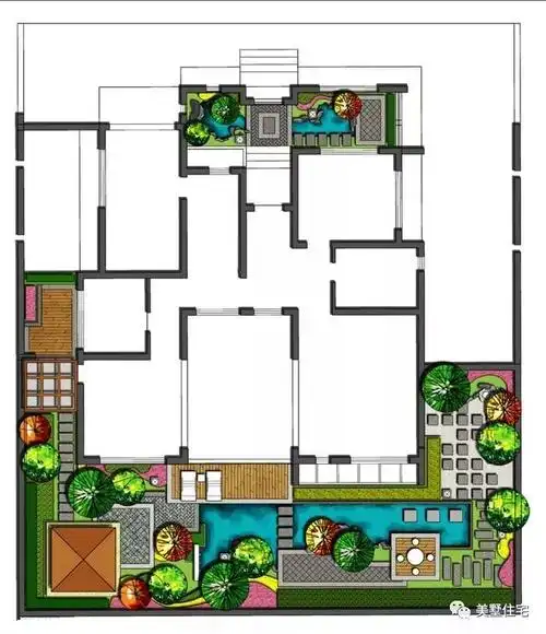 20款经典庭院设计平面图先收藏着准没错