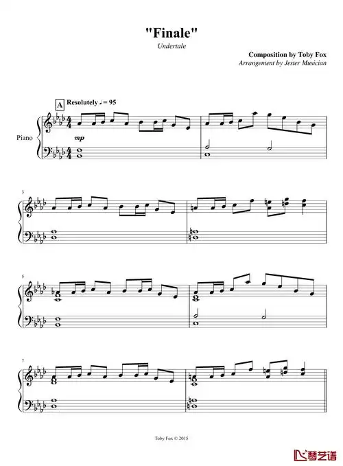 最终钢琴谱-undertale1