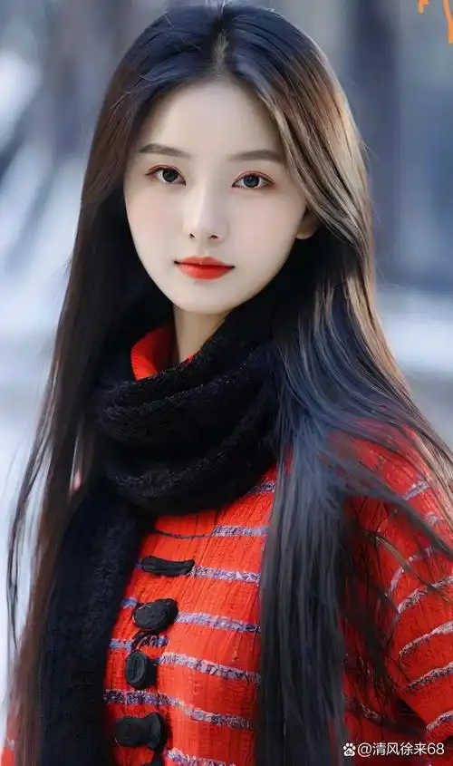 皮肤白皙如玉,眼睛明亮如星,那份温柔仿佛能融化整个冬日的寒冷.