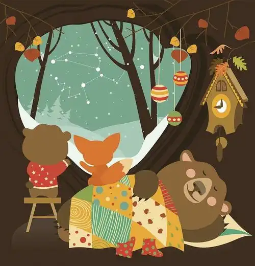 崆峒区实验幼儿大三班十二月份主题墙《冬眠的动物》之篇