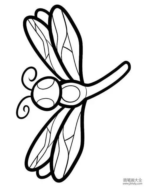 教幼儿园宝宝画蜻蜓_昆虫简笔画-简笔画大全