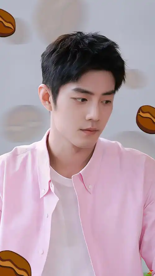 肖战代言隅田川咖啡##肖战粉色衬衫#粉色衬衫 更新壁纸@x玖少年团肖