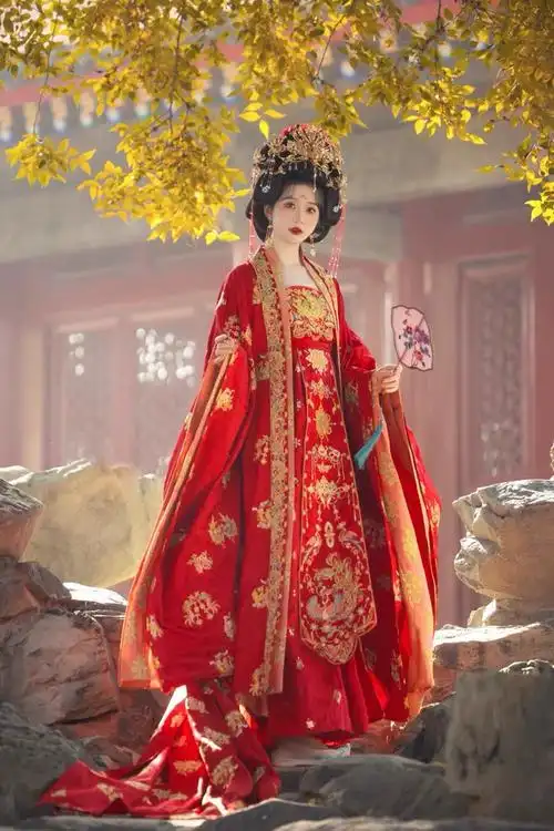 租赁云河千色凤凰于飞唐制汉婚汉服男女婚服盘金绣新娘新郎服