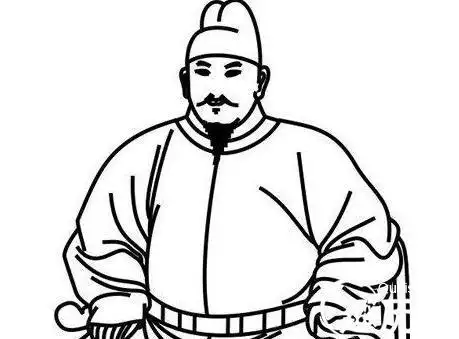 古代人物简笔画大全人物简笔画简笔画朱元章明代皇帝简笔画明大太祖