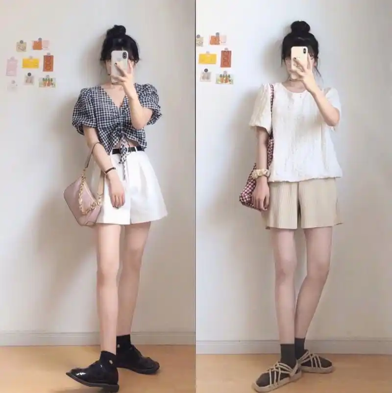 小个子女生的夏日穿搭灵感,16套look分享,温柔日常风爱了