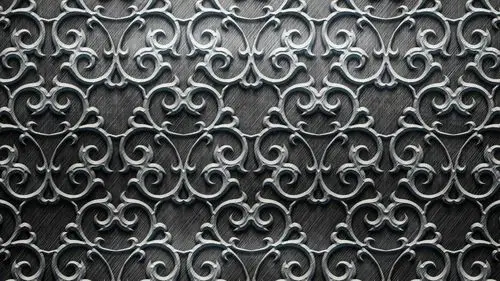 精致银色金属花纹背景素材高清壁纸