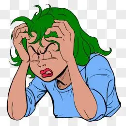 卡通手绘抓头烦恼表情免抠元素pngpsd创意抓狂的手掌pngpng手绘卡通