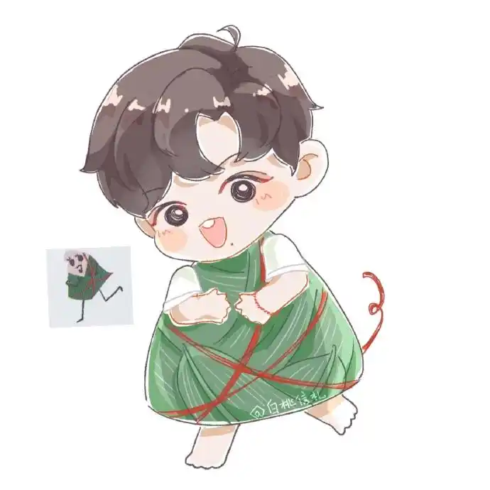 自力更生当属小飞侠!不能拥有战哥手绘的肖粽子那就自己画