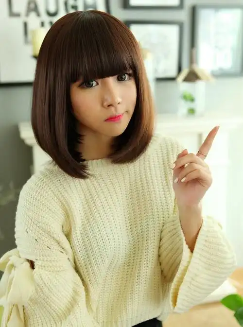 假发女 短发 齐刘海bobo波波头 欧美假发 速卖通热卖款现货批发