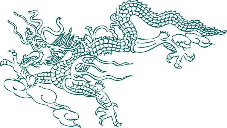 计算机绘图花样图案龙图片素材