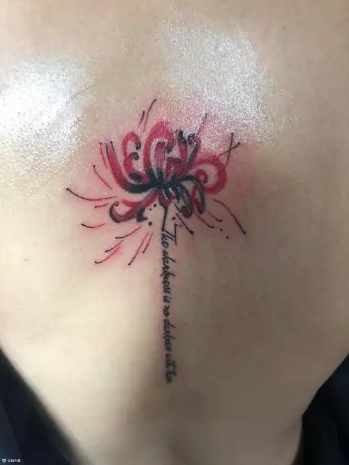 彼岸花 小字母_纹身图案手稿图片_杨军的纹身作品集