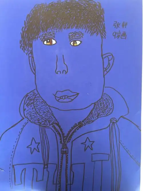 杜老师的儿童画课-------线描人物头像