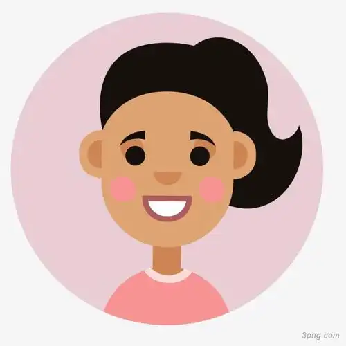 卡通圆形的人物头像设计png素材透明免抠图片-动植人物