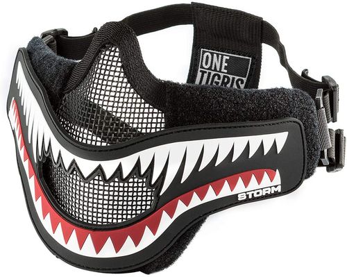 onetigris 海外进口风暴鲨鱼面具软弹发射器可折叠防护面罩