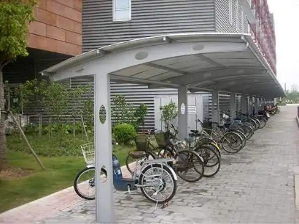 7字形膜结构自行车棚