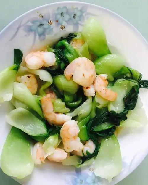 瞬_zgje做的虾仁油菜