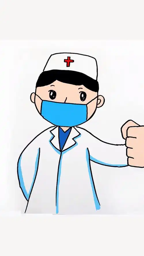 致敬白衣天使你们是最可爱的人医生简笔画教程