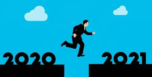 2020奔向2021创意背景图