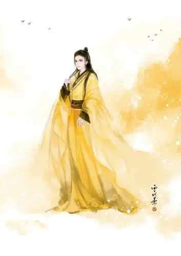 古风 雪代薰 手绘 美男 芒果