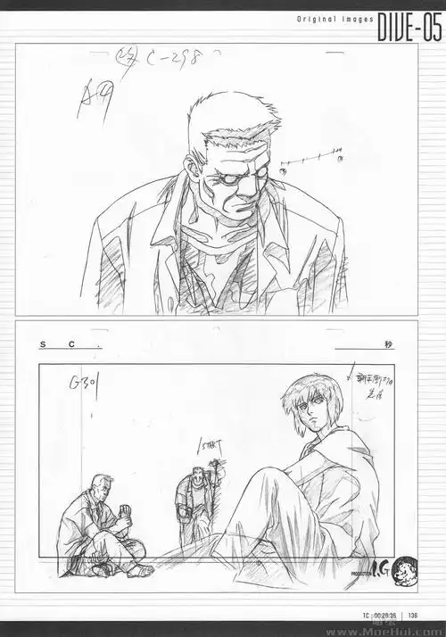 会员线稿集攻壳机动队线稿原画集archives291p