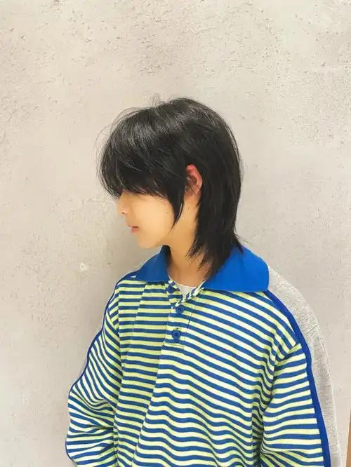 第一次尝试狼尾发型