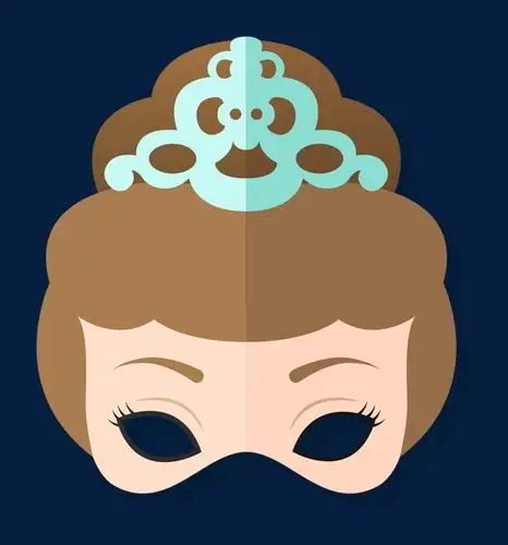 矢量 卡通手绘 头饰面具png素材-90设计