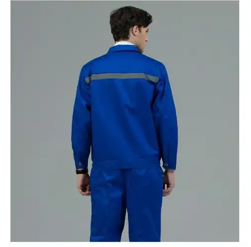 工作服套装男长袖汽修服环卫建筑工地工厂车间工程劳保服 深蓝色套装