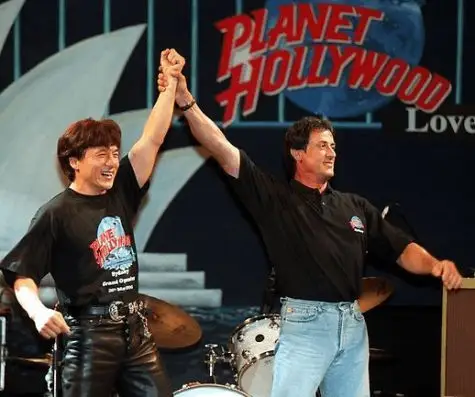 成龙与史泰龙首度正式合作 "双龙"一起拍动作片