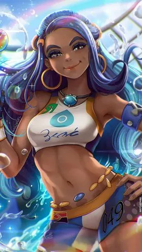 宝可梦美女,神奇宝贝道馆馆主露璃娜nessa高清1080手机壁纸图片集