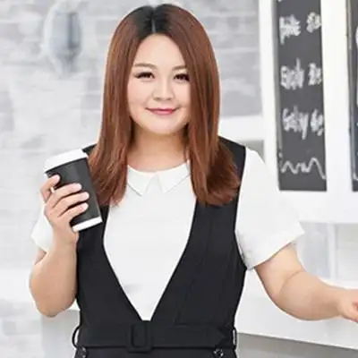 胖mm适合的发型图片展示4款修颜中长发推荐给你