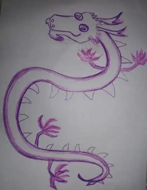 十二生肖龙简笔画色彩
