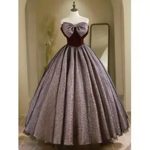 一字肩2024新款新娘气质显瘦结婚订婚晚礼服高级感轻奢小众公主裙