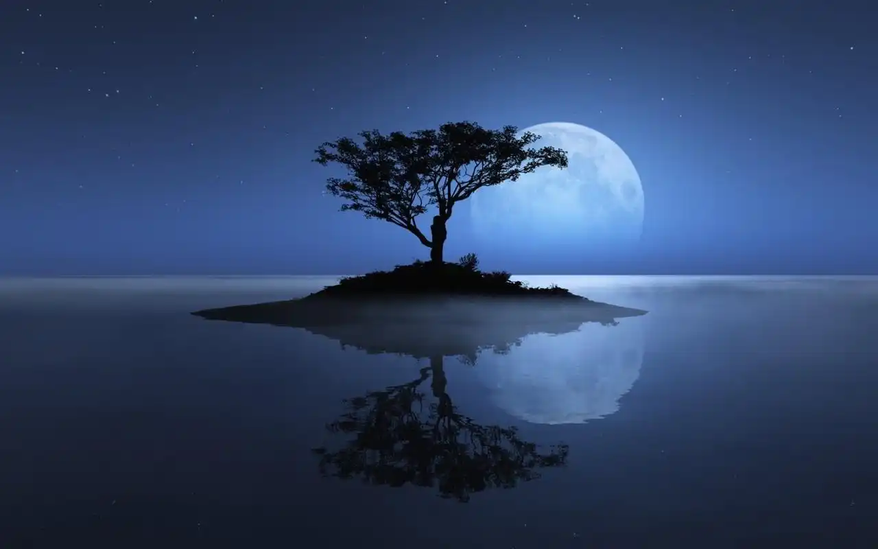 唯美夜晚风景桌面壁纸